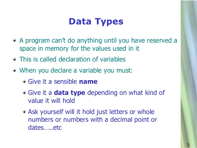vb.net data types
